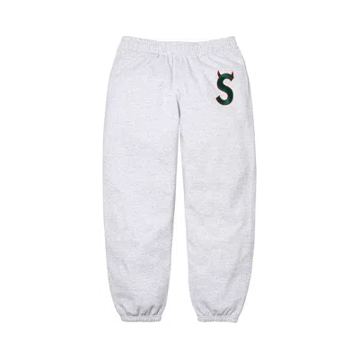 Pre-owned Supreme Devil S Logo Sweatpant 'ash Grey' | Men's Size S In Gray