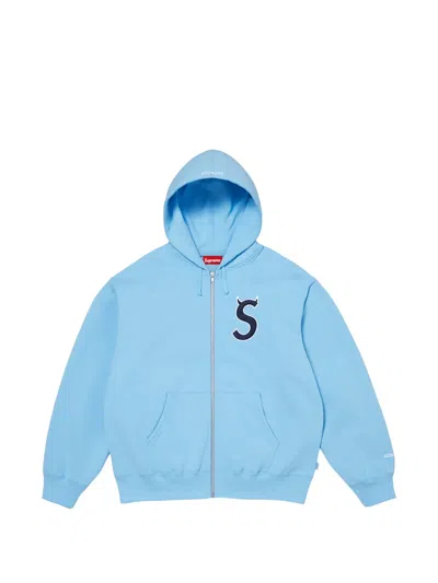 Supreme Devil S Zip-up Hoodie In Blue