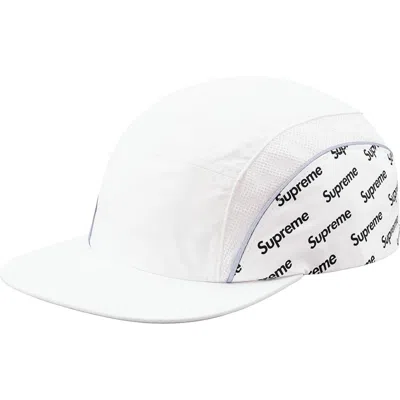 Pre-owned Supreme Diagonal Logo Side Panel Camp Cap In White