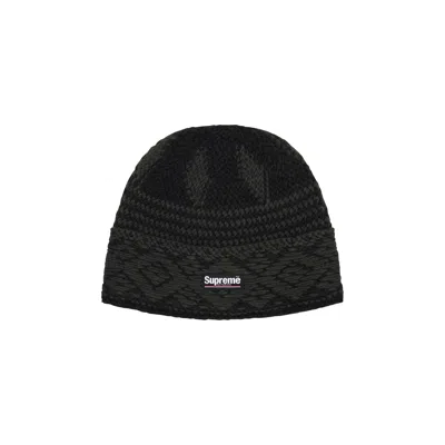 Pre-owned Supreme Diamond Beanie 'black' | Men's Size Onesize