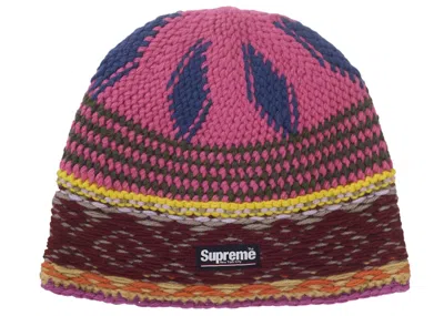 Pre-owned Supreme Diamond Beanie (fw25) In Multi