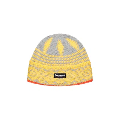 Pre-owned Supreme Diamond Beanie 'grey'
