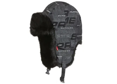 Pre-owned Supreme Dimensions Logo Denim Trooper In Black