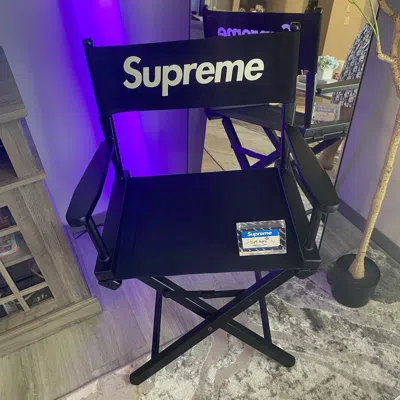 Pre-owned Supreme Director's Chair Black Ss19