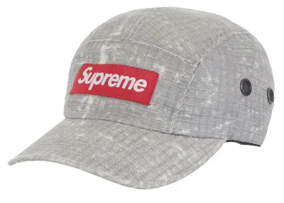 Pre-owned Supreme Distressed Ripstop Camp Cap In Stone