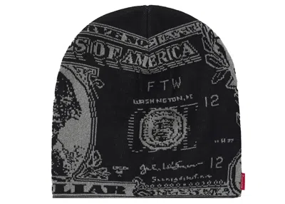 Pre-owned Supreme Dollar Beanie In Black