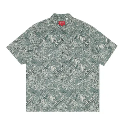 Pre-owned Supreme Dollar Short-sleeve Shirt 'green'