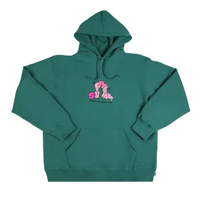 Pre-owned Supreme Don't Care Hooded Sweatshirt 'light Pine' In Green