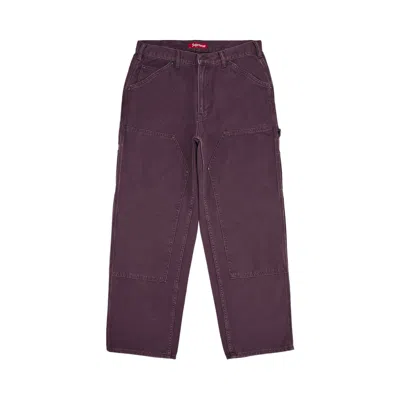Pre-owned Supreme Double Knee Painter Pant 'dusty Purple' | Men's Size 36