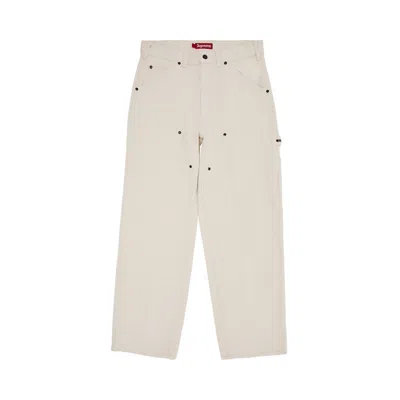 Pre-owned Supreme Double Knee Painter Pant 'natural' | Cream | Men's Size 32