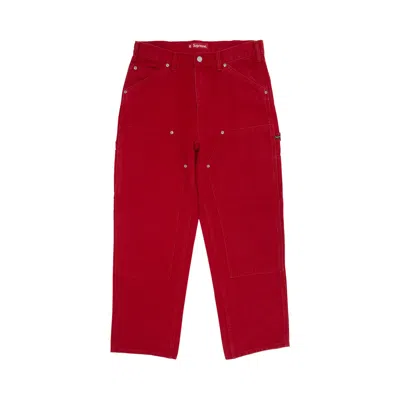 Pre-owned Supreme Double Knee Painter Pant 'red' | Men's Size 32