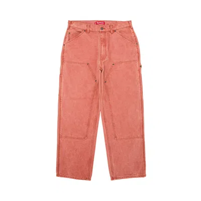 Pre-owned Supreme Double Knee Painter Pant 'rust' In Orange
