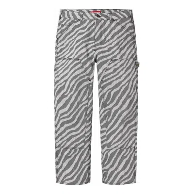 Supreme Double Knee Painter Pant 'white Black'
