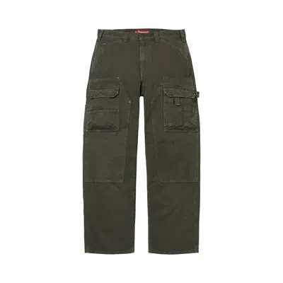 Pre-owned Supreme Double Knee Utility Pant 'dark Green' | Men's Size 30