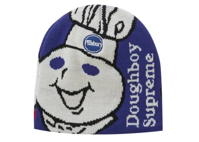 Pre-owned Supreme Doughboy Beanie In Blue