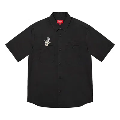 Pre-owned Supreme Doughboy Short-sleeve Work Shirt 'black' | Men's Size S