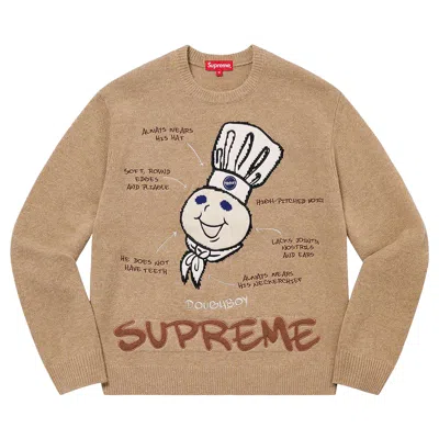 Pre-owned Supreme Doughboy Sweater 'beige' In Tan