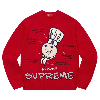 Pre-owned Supreme Doughboy Sweater 'red'