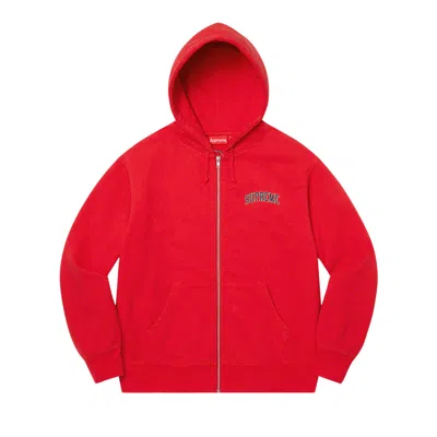 Pre-owned Supreme Doughboy Zip Up Hooded Sweatshirt 'red' | Men's Size M