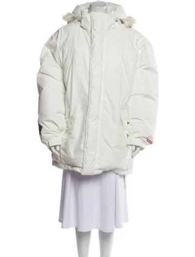 Pre-owned Supreme Down Coat In White