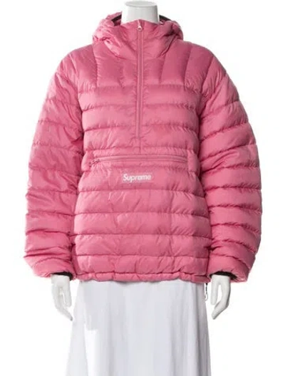 Pre-owned Supreme Down Jacket In Pink