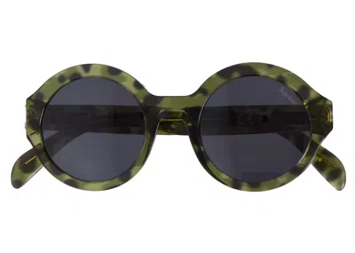 Pre-owned Supreme Downtown Sunglasses In Green Tortoise