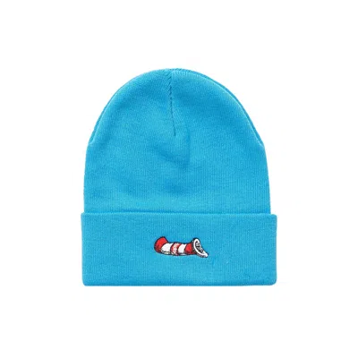 Pre-owned Supreme Dr. Seuss Cat In The Hat Beanie 'blue' | Men's Size Onesize