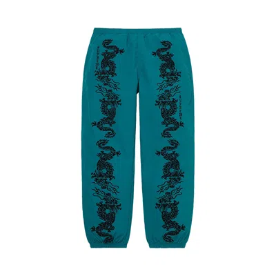 Pre-owned Supreme Dragon Track Pant 'teal'