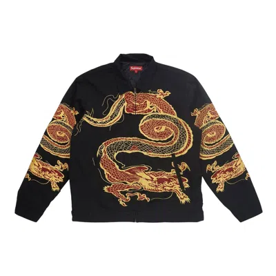 Pre-owned Supreme Dragon Work Jacket 'black' | Men's Size S