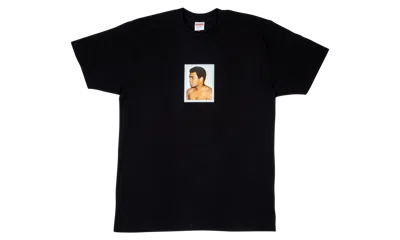 Pre-owned Supreme Ds  Muhammad Ali Tee T-shirt Ss16 Rare Box Bogo Large L Black Warhol