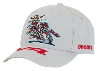 Pre-owned Supreme Ducati 6 Panel Hat In Grey In Gray