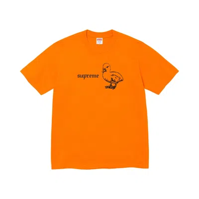 Pre-owned Supreme Duck Tee 'orange' | Men's Size Xxl