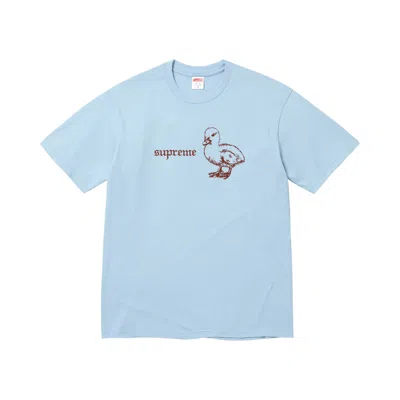 Pre-owned Supreme Duck Tee 'powder Blue' | Men's Size Xxl