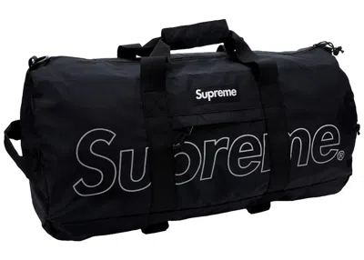 Pre-owned Supreme Duffle Bag (fw18) In Black