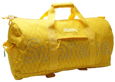 Pre-owned Supreme Duffle Bag (fw18) In Yellow