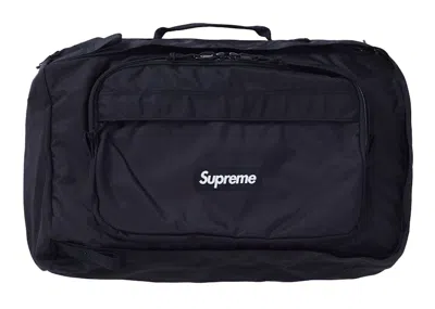Pre-owned Supreme Duffle Bag (fw19) In Black