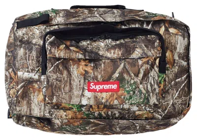 Pre-owned Supreme Duffle Bag (fw19) In Real Tree Camo