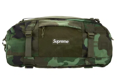 Pre-owned Supreme Duffle Bag (fw21) In Woodland Camo