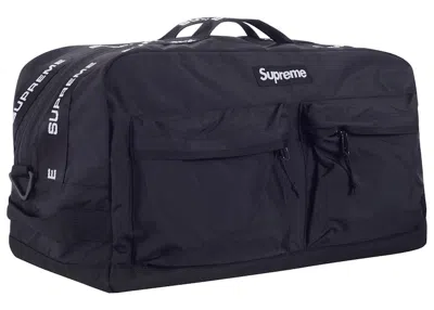 Pre-owned Supreme Duffle Bag (fw22) In Black