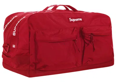 Pre-owned Supreme Duffle Bag (fw22) In Red