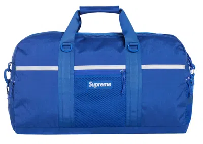 Pre-owned Supreme Duffle Bag (fw24) In Blue