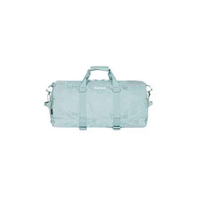 Pre-owned Supreme Duffle Bag 'ice' In Blue