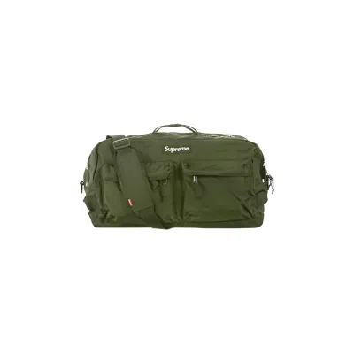 Pre-owned Supreme Duffle Bag 'olive' In Green