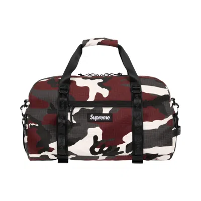 Pre-owned Supreme Duffle Bag 'red Camo' | Men's Size Onesize