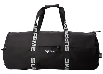 Pre-owned Supreme Duffle Bag (ss18) In Black