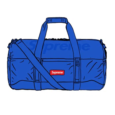 Pre-owned Supreme Duffle Bag (ss21) In Royal
