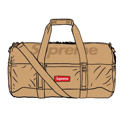 Pre-owned Supreme Duffle Bag (ss21) In Tan In Brown