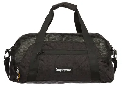 Pre-owned Supreme Duffle Bag (ss22) In Black
