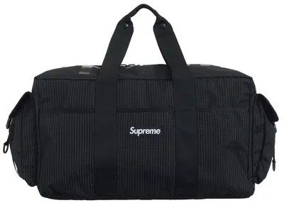 Pre-owned Supreme Duffle Bag (ss24) In Black