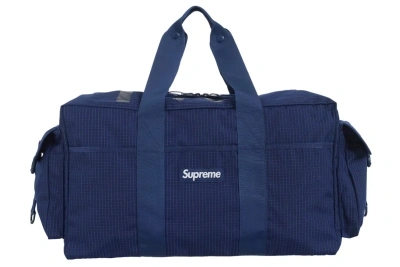 Pre-owned Supreme Duffle Bag (ss24) Navy
